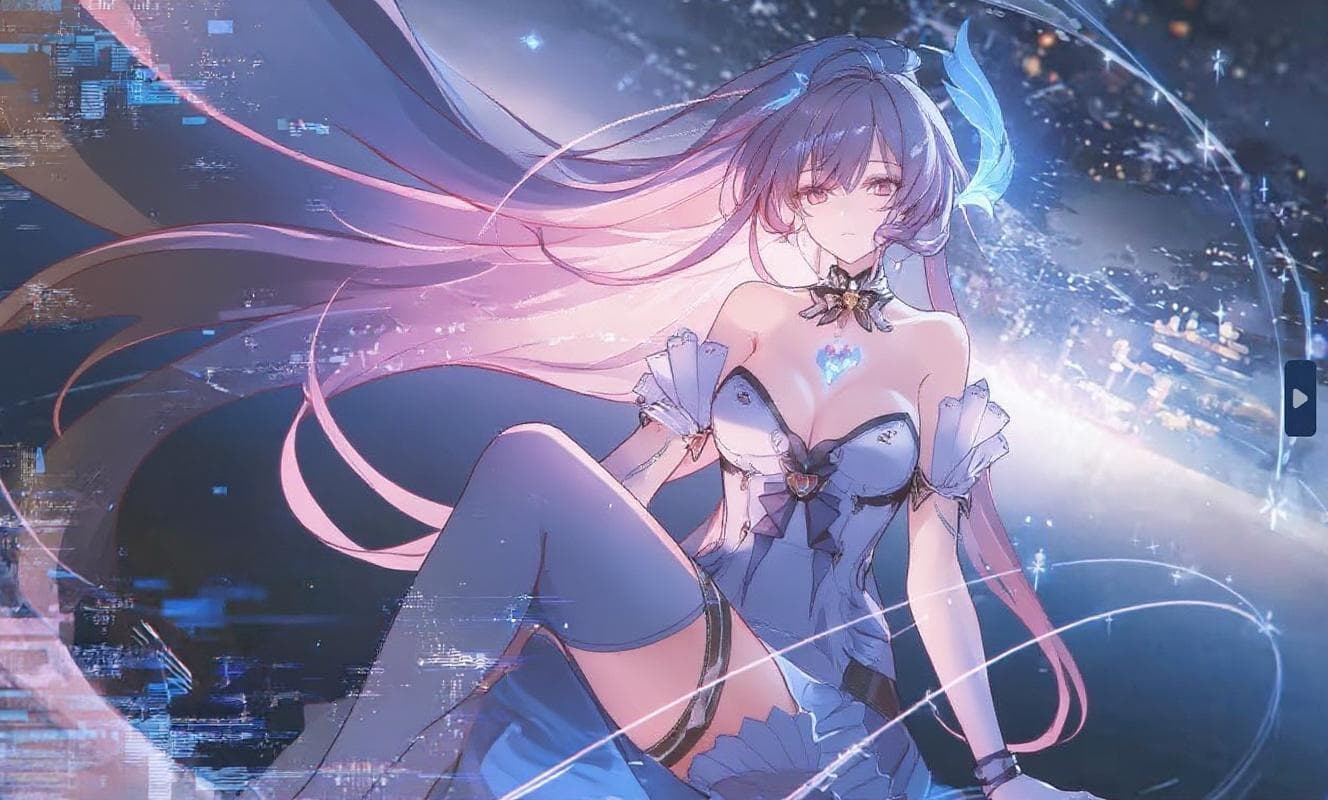 Change the pose to sitting, keep the exact same art style and character